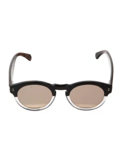 Pre-owned Illesteva Round Tinted Sunglasses In Brown