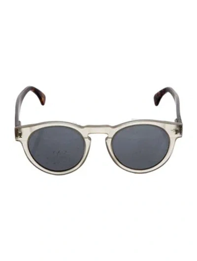 Pre-owned Illesteva Round Tinted Sunglasses In Brown
