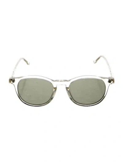 Pre-owned Illesteva Round Tinted Sunglasses In Clear