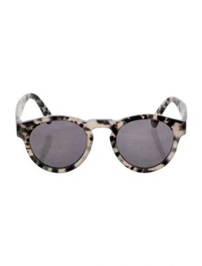 Pre-owned Illesteva Round Tinted Sunglasses In Gray