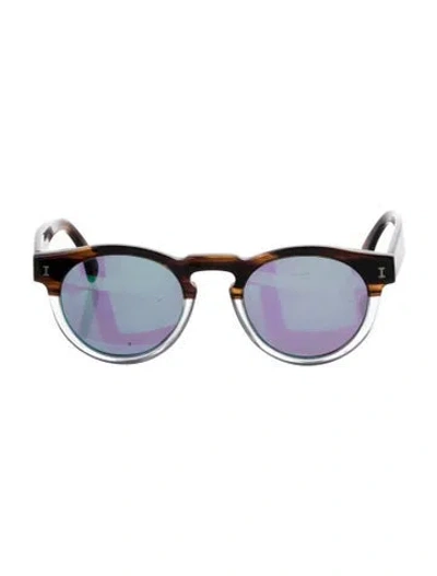 Pre-owned Illesteva Round Tinted Sunglasses In Multi