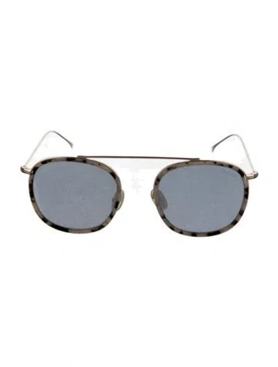 Pre-owned Illesteva Round Tinted Sunglasses In Neutral