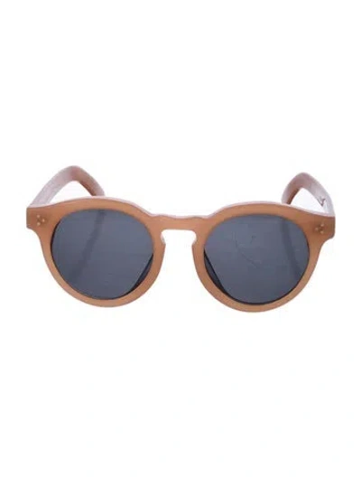 Pre-owned Illesteva Round Tinted Sunglasses In Neutral