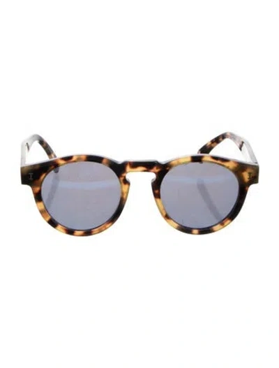 Pre-owned Illesteva Round Tinted Sunglasses In Neutrals