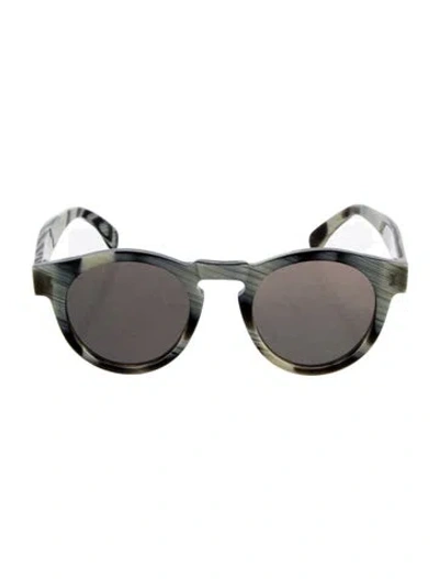 Pre-owned Illesteva Round Tinted Sunglasses In Neutrals