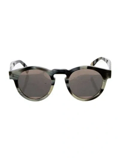 Pre-owned Illesteva Round Tinted Sunglasses In Neutrals
