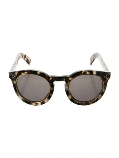 Pre-owned Illesteva Round Tinted Sunglasses In Neutrals