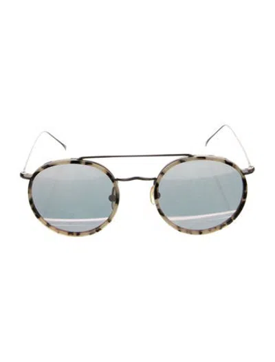 Pre-owned Illesteva Round Tinted Sunglasses In Neutrals
