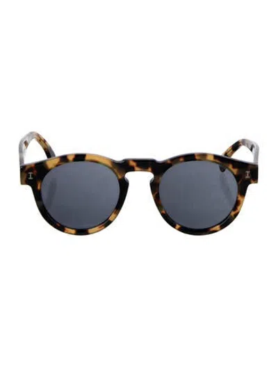 Pre-owned Illesteva Round Tinted Sunglasses In Neutrals