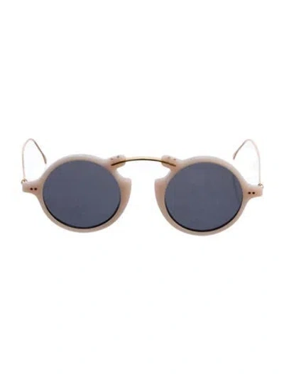Pre-owned Illesteva Round Tinted Sunglasses In Pink