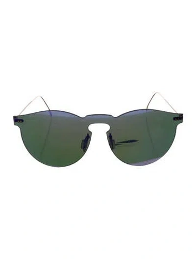 Pre-owned Illesteva Round Tinted Sunglasses In Purple