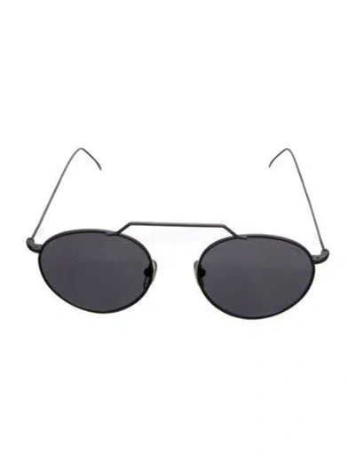 Pre-owned Illesteva Round Tinted Sunglasses In Silver