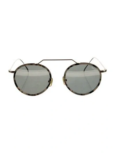 Pre-owned Illesteva Round Tinted Sunglasses In Silver