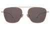 Illesteva Samos Sunglasses In Gold / Grey Flat