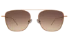 Illesteva Samos Sunglasses In Rose Gold / Brown Flat Gradient