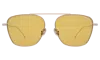 Illesteva Samos Sunglasses In Rose Gold / Honey Flat See Through