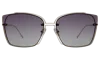 Illesteva San Isidro Sunglasses In Silver / Grey Gradient