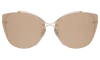 Illesteva San Jose Sunglasses In Gold / Rose Mirror