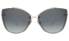 Illesteva San Jose Sunglasses In Gold / Silver Mirror Gradient