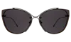 Illesteva San Jose Sunglasses In Matte Black / Grey