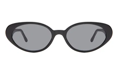 Illesteva Sheila Sunglasses In Black / Sunset Flat