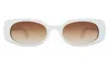 Illesteva Shirley 51 Sunglasses In White / Brown Gradient