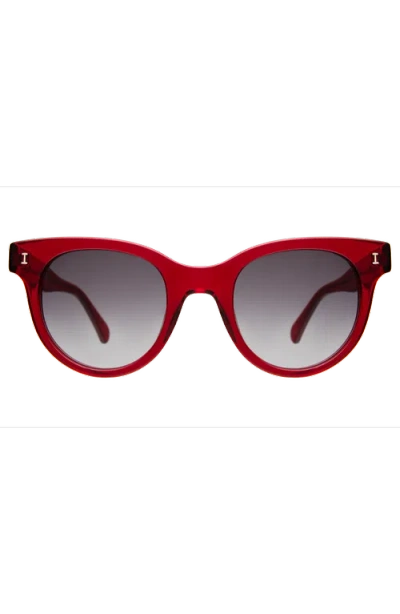 Illesteva Sicilia Sunglasses In Red