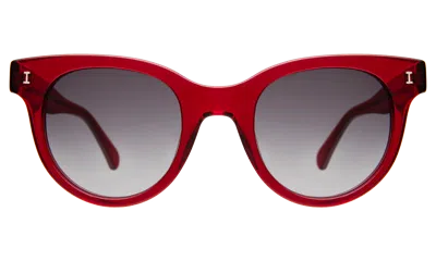 Illesteva Sicilia Sunglasses In Mulberry / Grey Gradient