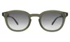 Illesteva Slope Sunglasses In Olive / Grey Gradient