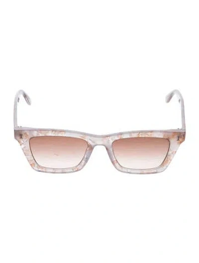 Pre-owned Illesteva Square Gradient Sunglasses In Multi