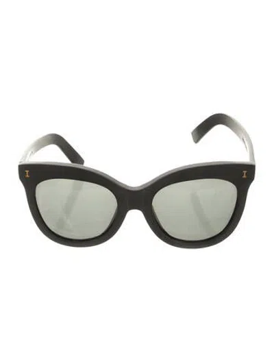 Pre-owned Illesteva Square Tinted Sunglasses In Black