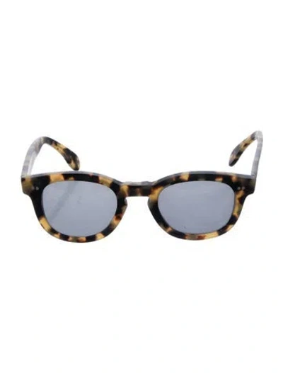 Pre-owned Illesteva Square Tinted Sunglasses In Brown