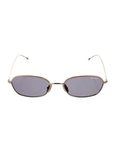 Pre-owned Illesteva Square Tinted Sunglasses In Gold