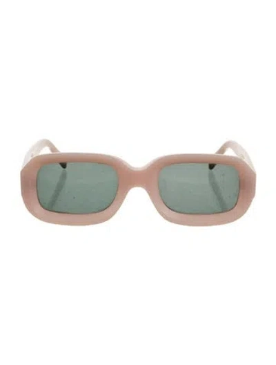 Pre-owned Illesteva Square Tinted Sunglasses In Pink
