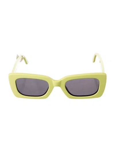 Pre-owned Illesteva Square Tinted Sunglasses In Yellow