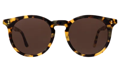 Illesteva Sterling Sunglasses In Garden / Metal Flat Mirror Gradient