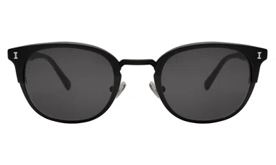 Illesteva Stockholm Sunglasses In Matte Black / Grey