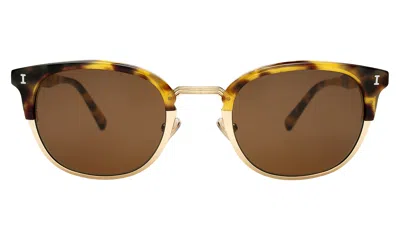 Illesteva Stockholm Sunglasses In Tortoise/gold / Brown