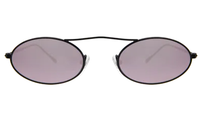 Illesteva Sydney Sunglasses In Black / Rose Mirror