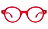 Illesteva The Met X  Optical In Red / Optical