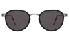 Illesteva Tompkins Titanium Sunglasses In Black/matte Gunmetal / Grey