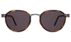 Illesteva Tompkins Titanium Sunglasses In Havana/matte Gunmetal / Grey