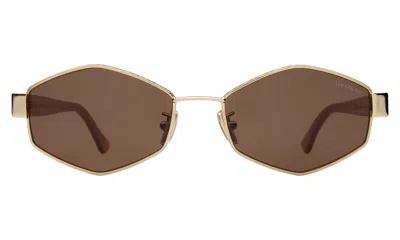 Illesteva Tucson Sunglasses In Silver/havana / Light Blue See Through