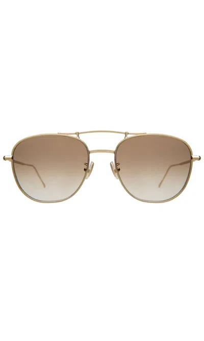 ILLESTEVA UNISX CYPRUS SUNGLASSES IN GOLD/TAUPE FLAT GRADIENT