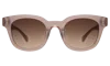 Illesteva Vail Sunglasses In Thistle / Brown Flat Gradient