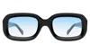 Illesteva Vinyl Sunglasses In Black / Blue Gradient See Through