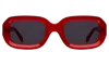 Illesteva Vinyl Sunglasses In Red / Grey