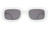 Illesteva Vinyl Sunglasses In White / Grey