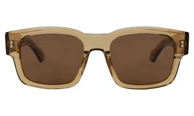 Illesteva Vito Sunglasses In Brown / Brown