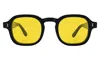 Illesteva Washington Sunglasses In Black / Honey Flat See Through